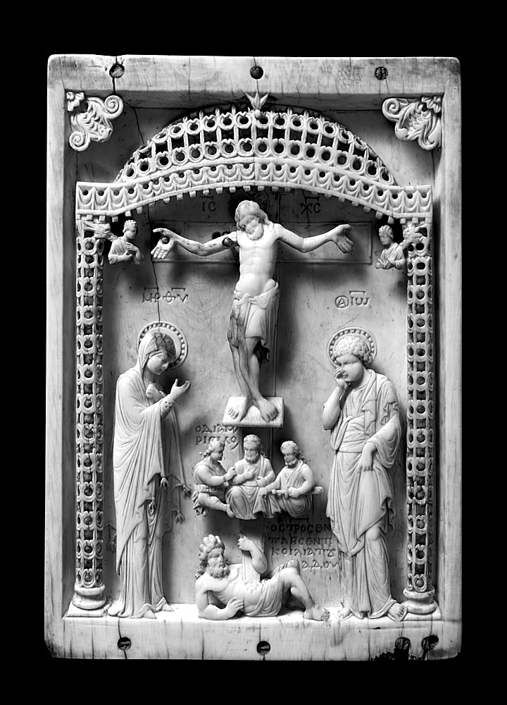 Byzantine ivory icon of the Crucifixion
