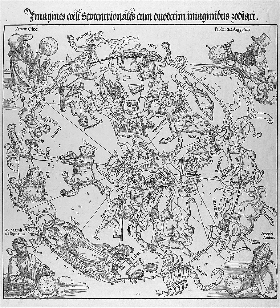 Albrecht Durer, celestial map, 1515