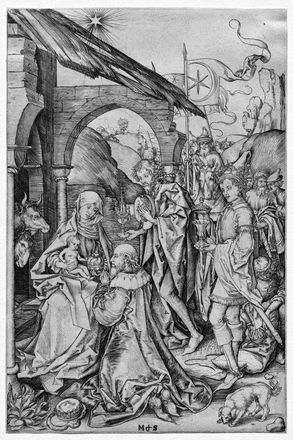 Martin Schongauer, Adoration of the Magi, 1482