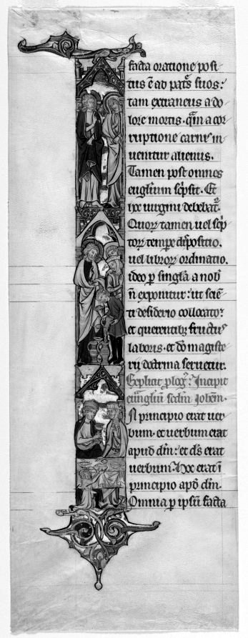 A Latin Bible opening the Gospel of John